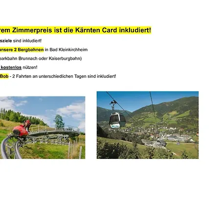 Apartmán Wald - Kaernten Card Im Sommer Inklusive Bad Kleinkirchheim